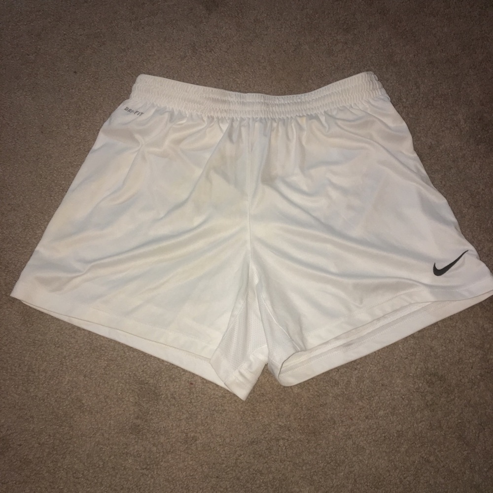 White Nike Athletic Shorts